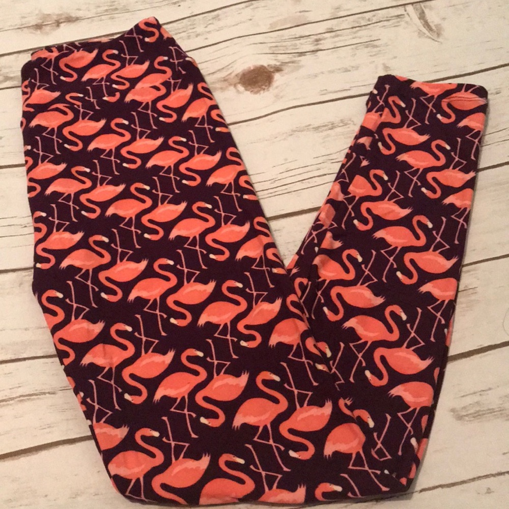 Women’s flamingo Lularoe leggings